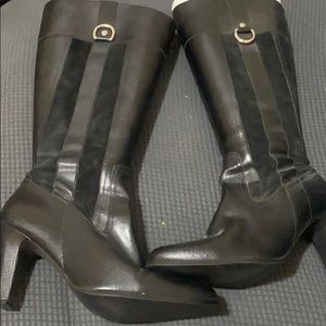 Jessica London knee high black boots 9.5w